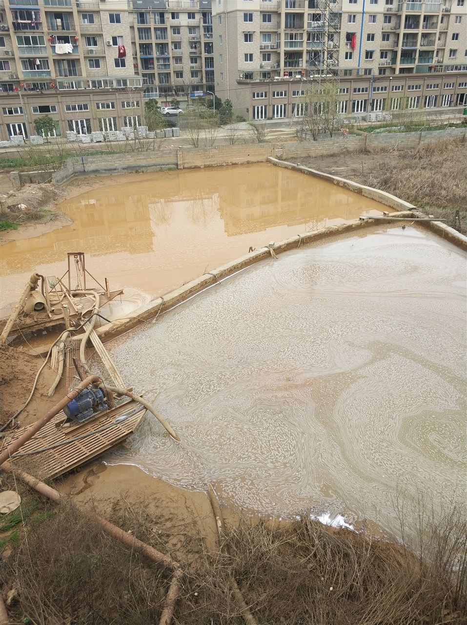 托克逊沉淀池淤泥清理-厂区废水池淤泥清淤